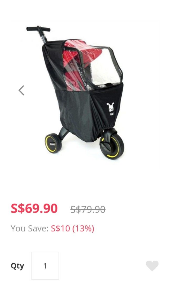 Doona liki trike rain cover, Babies & Kids, Going Out, Strollers on