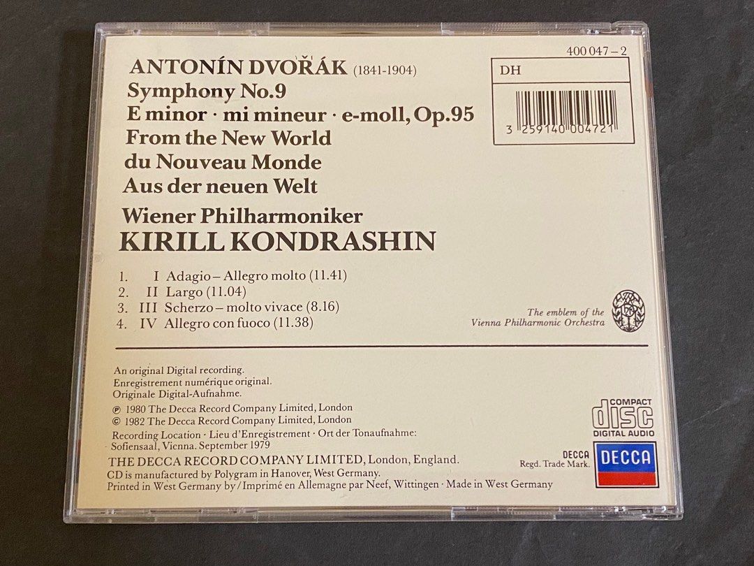 Dvorak Symphony No. 9 KIRILL KONDRASHIN, 興趣及遊戲, 音樂、樂器