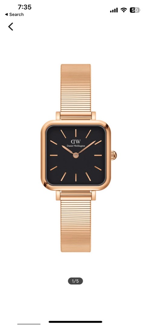 Gold dw watch on sale
