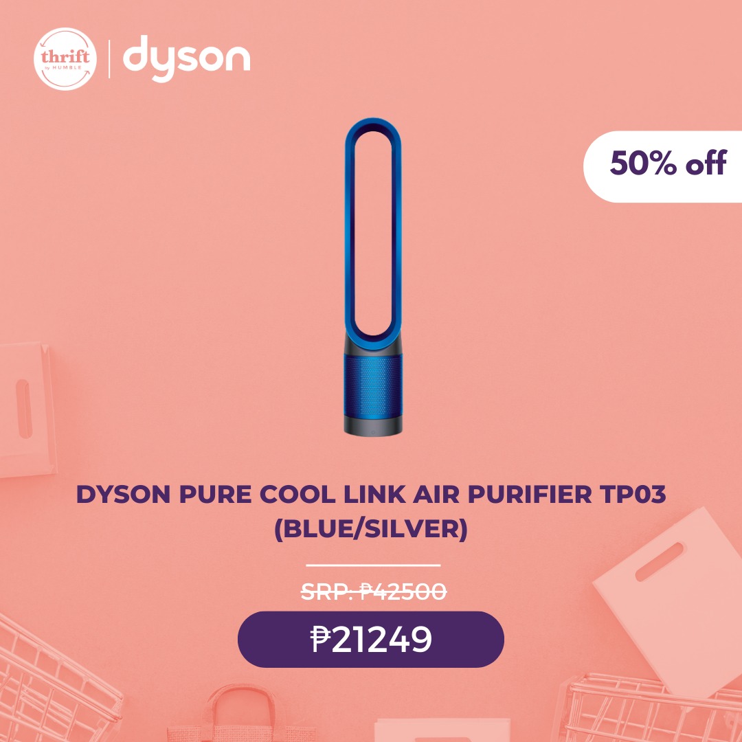 Dyson Pure Cool Link Air Purifier TP03 (BLUE/Silver), TV & Home