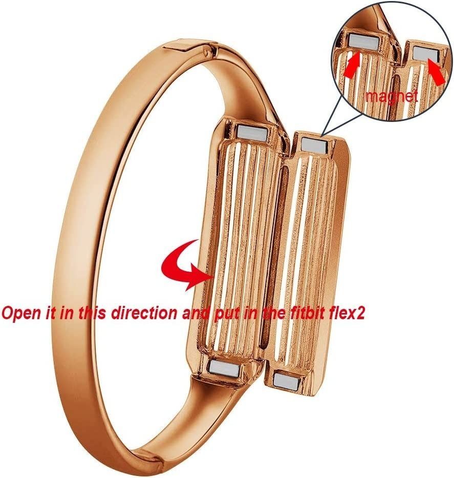 EloBeth Compatible with Fitbit Flex 2 Bands Fashion Bangle