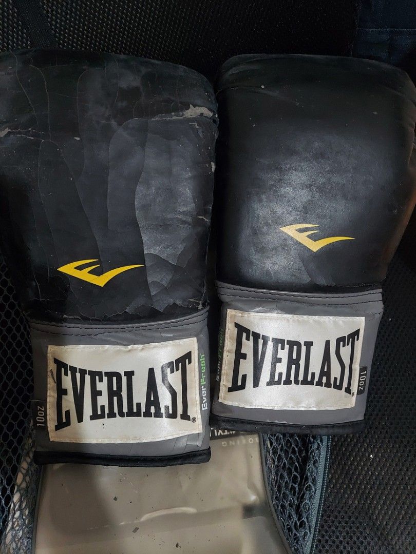 Gants De Boxe Everlast Elite 2 10oz – Cuir Synthétique, Fermeture Scratch, Mousse Triple Couche – Pour Sac, Paos Et Sparring – Matos Pro