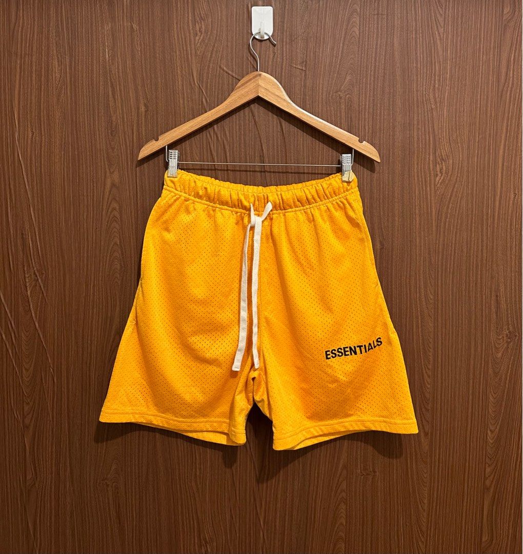 Yellow mesh sale shorts