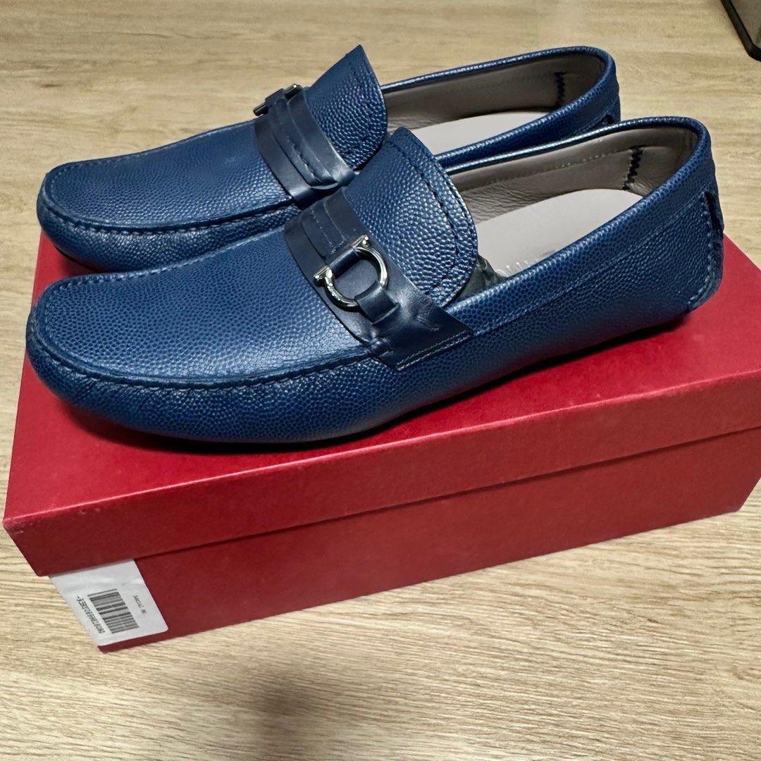 Ferragamo loafers Blue Marin Luxury Sneakers Footwear on