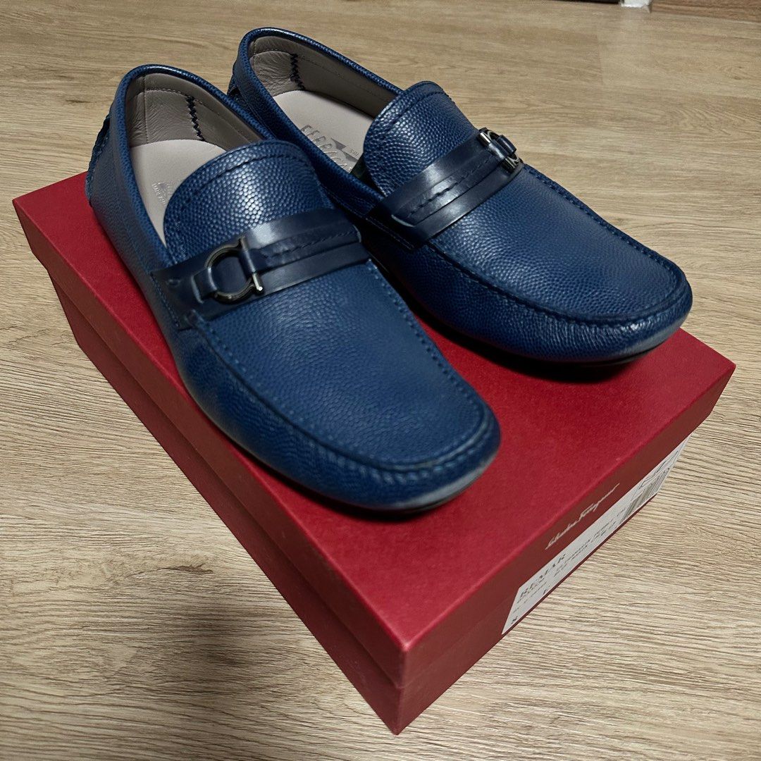 Ferragamo loafers Blue Marin Luxury Sneakers Footwear on