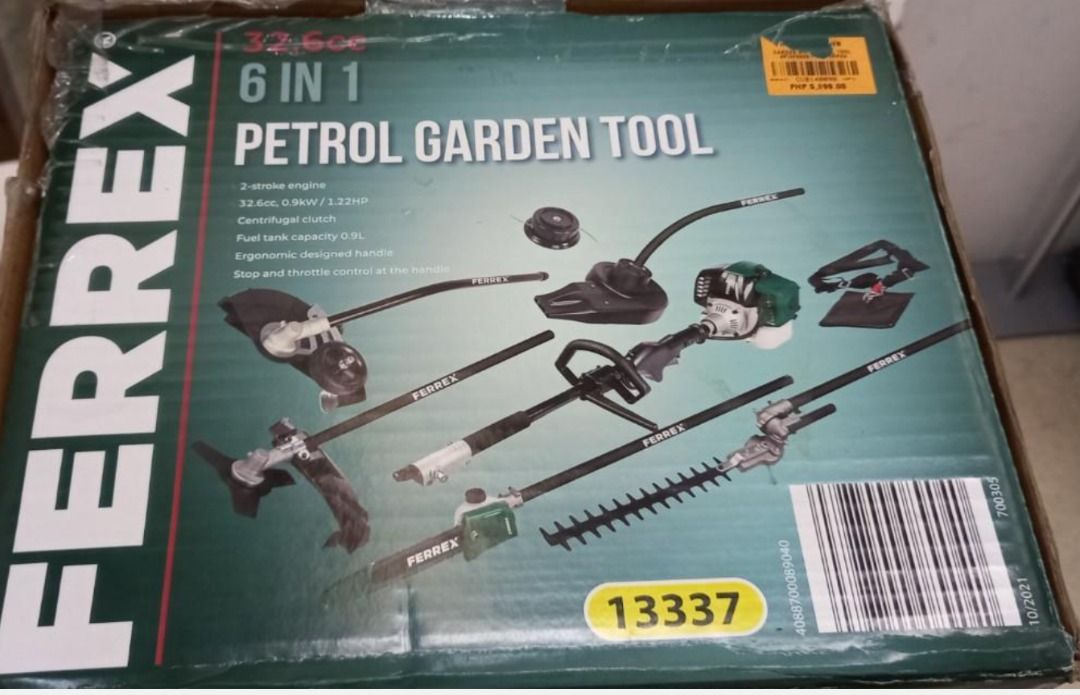 Ferrex 6 in 1 Petrol Garden Tool, Furniture & Home Living, Gardening, Grass Mowers & Trimmers on