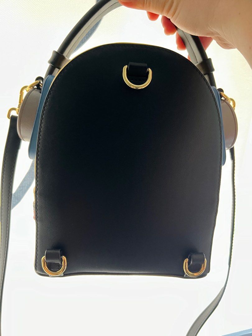 FION x Minions Mini Backpack Cute Leather Backpack