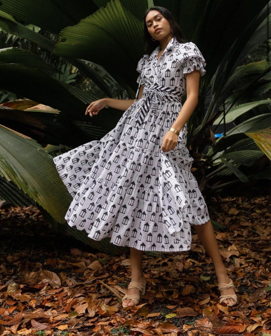 Monochrome black-white dress , Women's Fashion, Dresses u0026 Sets, Dresses on  Carousell