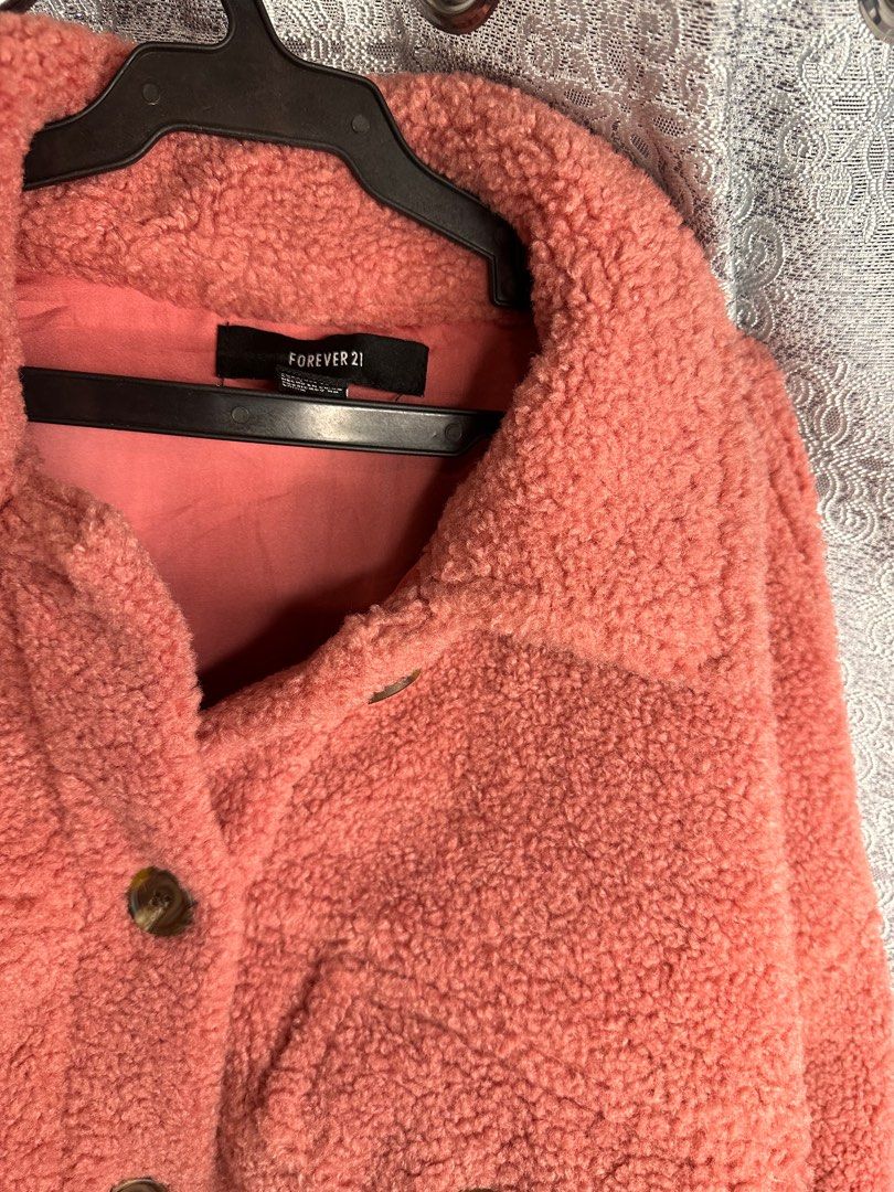 Teddy bear jacket with hood forever 21 top