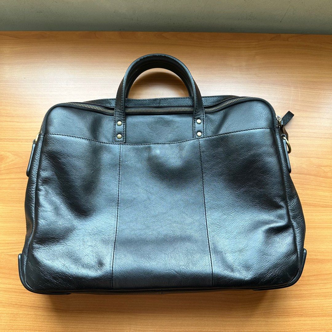 Fossil haskell hotsell double zip briefcase