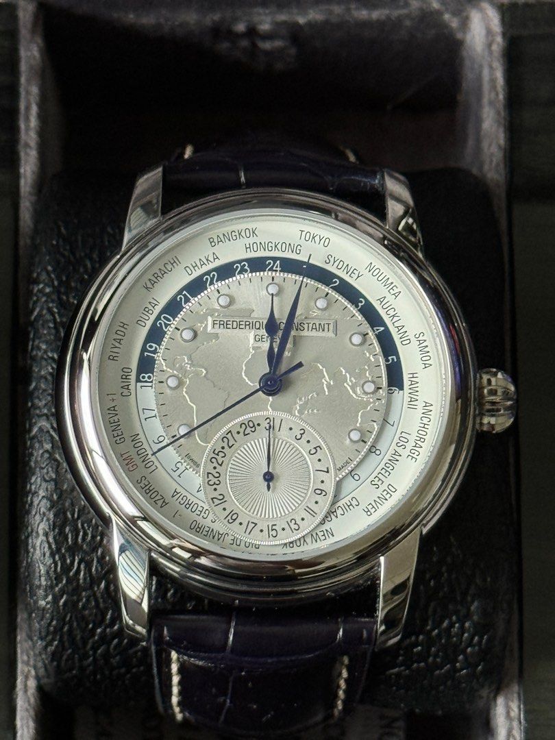 Frederique constant worldtimer green store