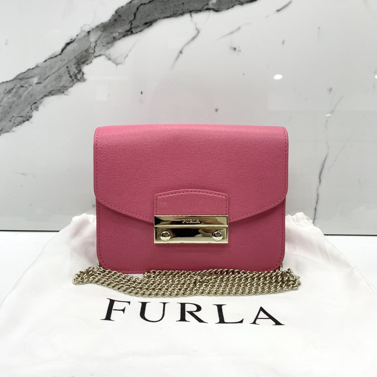Furla store pink crossbody
