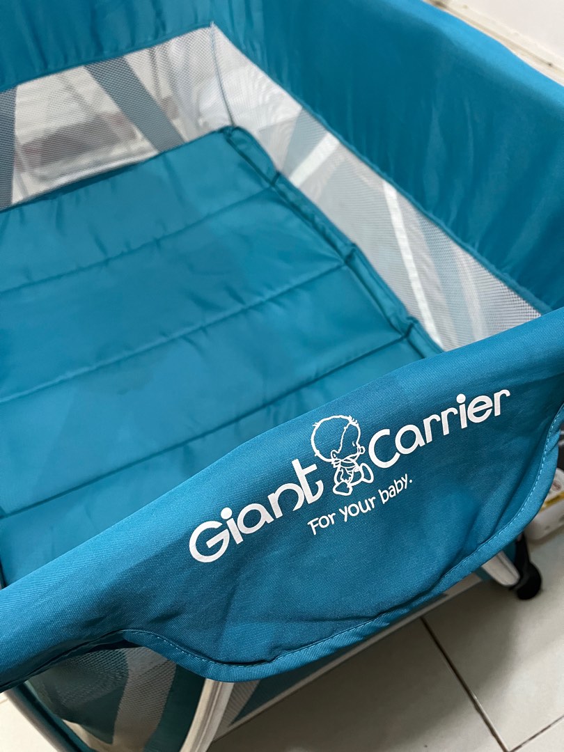 Giant Carrier Baby Crib Playpen Geoffrey Bluegreen complete with ...