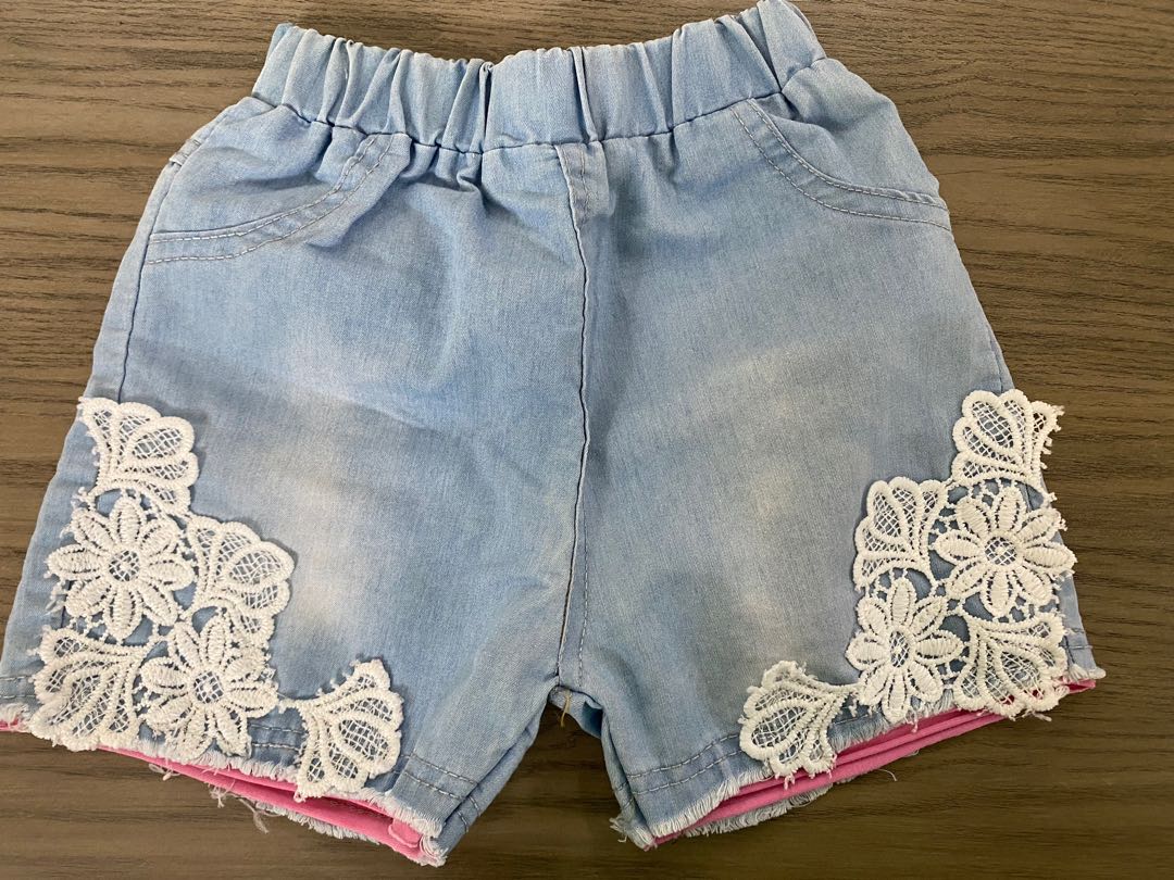 Cute lace shorts top