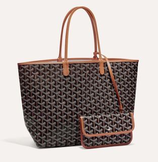 The Coveted Goyard Saint-Louis PM Tote bag in Red canvas and