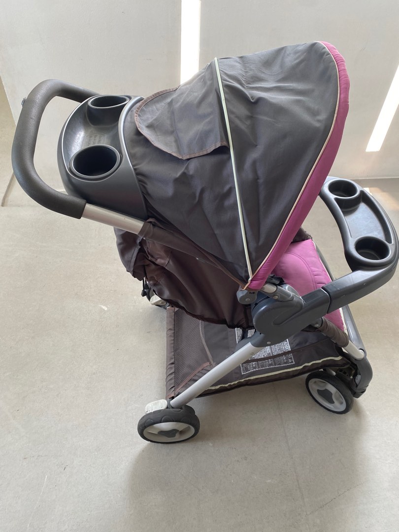 Graco purple 2025 stroller and carseat