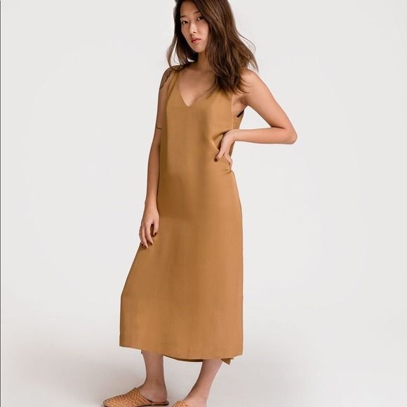 Grana v outlet neck slip dress