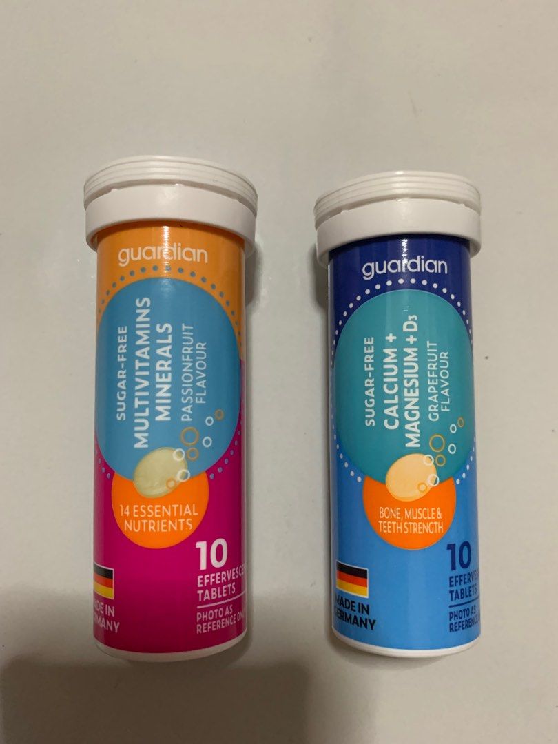 Guardian multivitamins minerals effervescent tabs sugar free passion