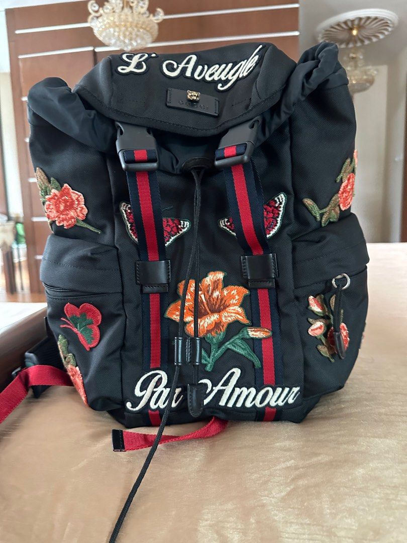 Gucci L'aveugle Par Amour Backpack in Black for Men