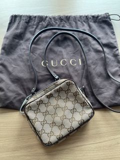 Gucci Navy Micro GG Monogram Carry On Duffle Bag 1118g32