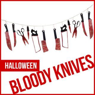 Halloween Hanging Bloody Knives
