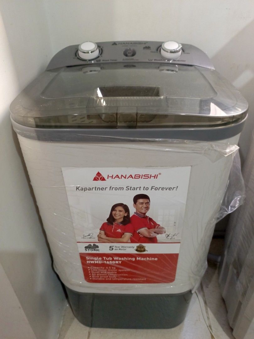 Hanabishi Single Tub Washing Machine 6.5kg Capacity, TV & Home