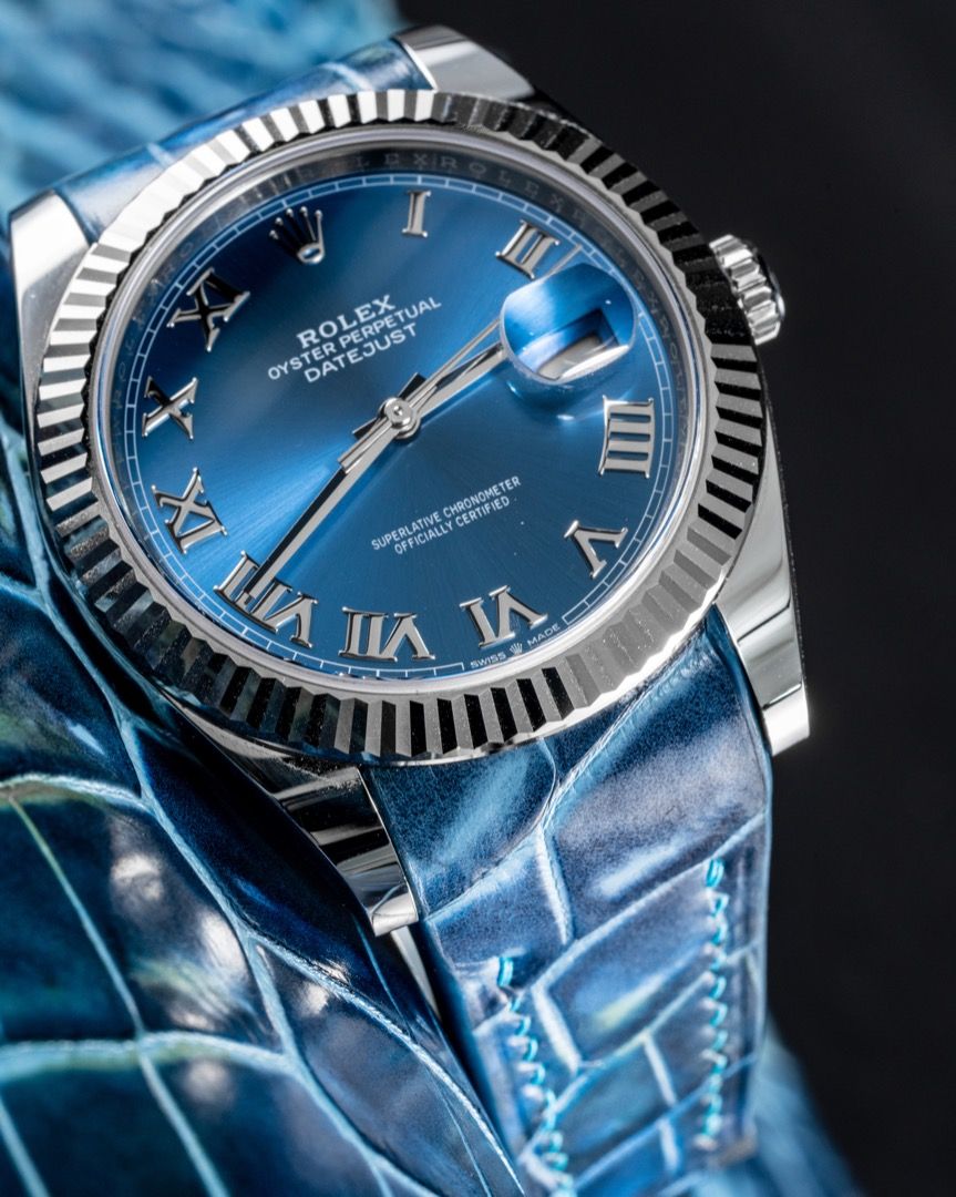 Leather strap for rolex datejust 41 shop