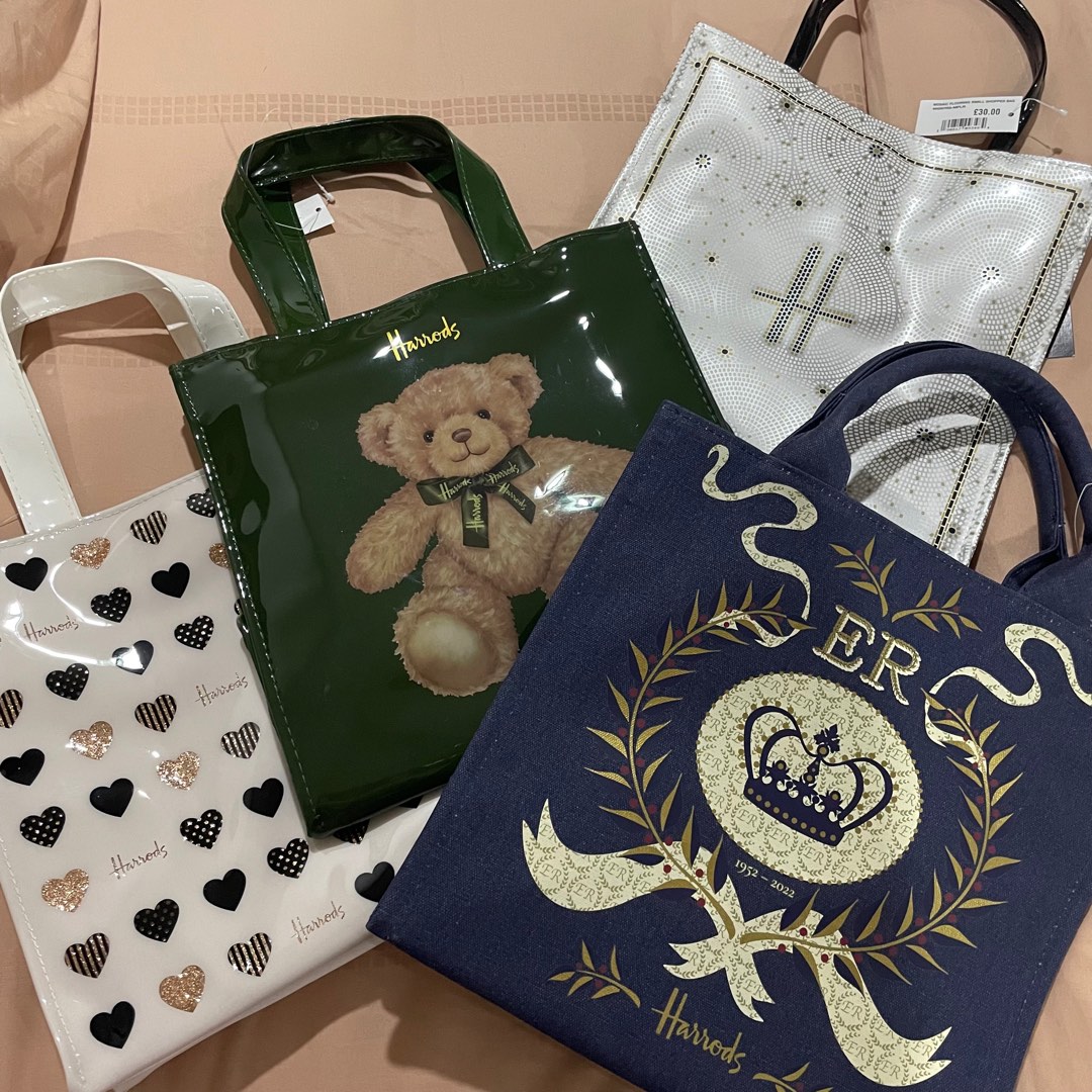 Harrods Small Mosaic Shopper Bag, Luxury, Bags & Wallets on Carousell