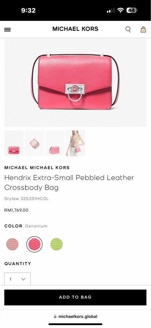 Michael Kors Hendrix Crossbody Bag Pure Colour Series, Women's Fashion,  Bags & Wallets, Purses & Pouches on Carousell