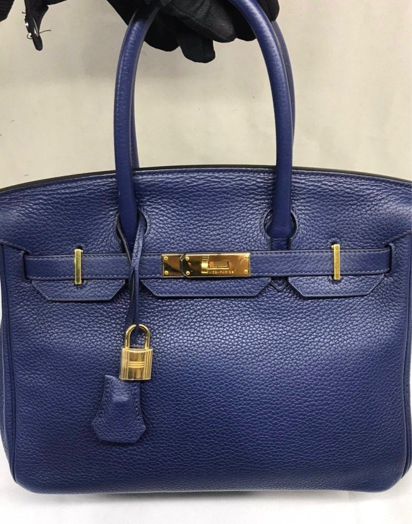 Hermes Birkin 30 Blue Sapphire GHW, Luxury on Carousell