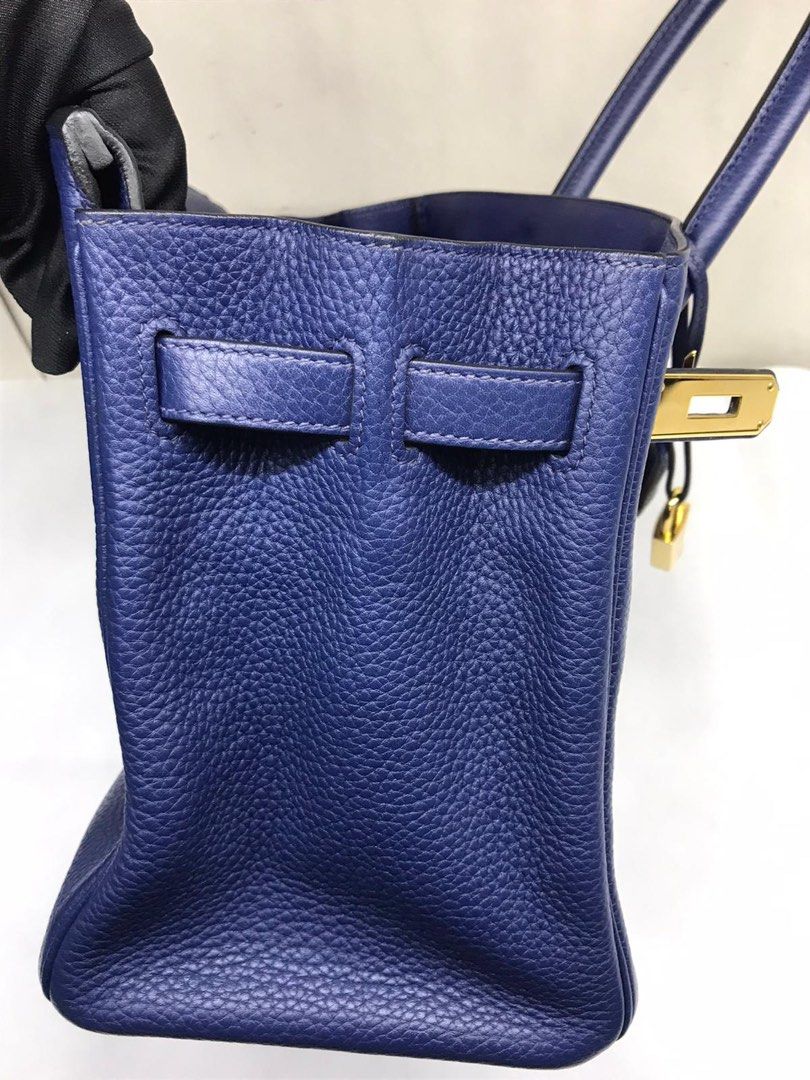 Hermes Kelly Ado - Bleu Nuit, Luxury, Bags & Wallets on Carousell