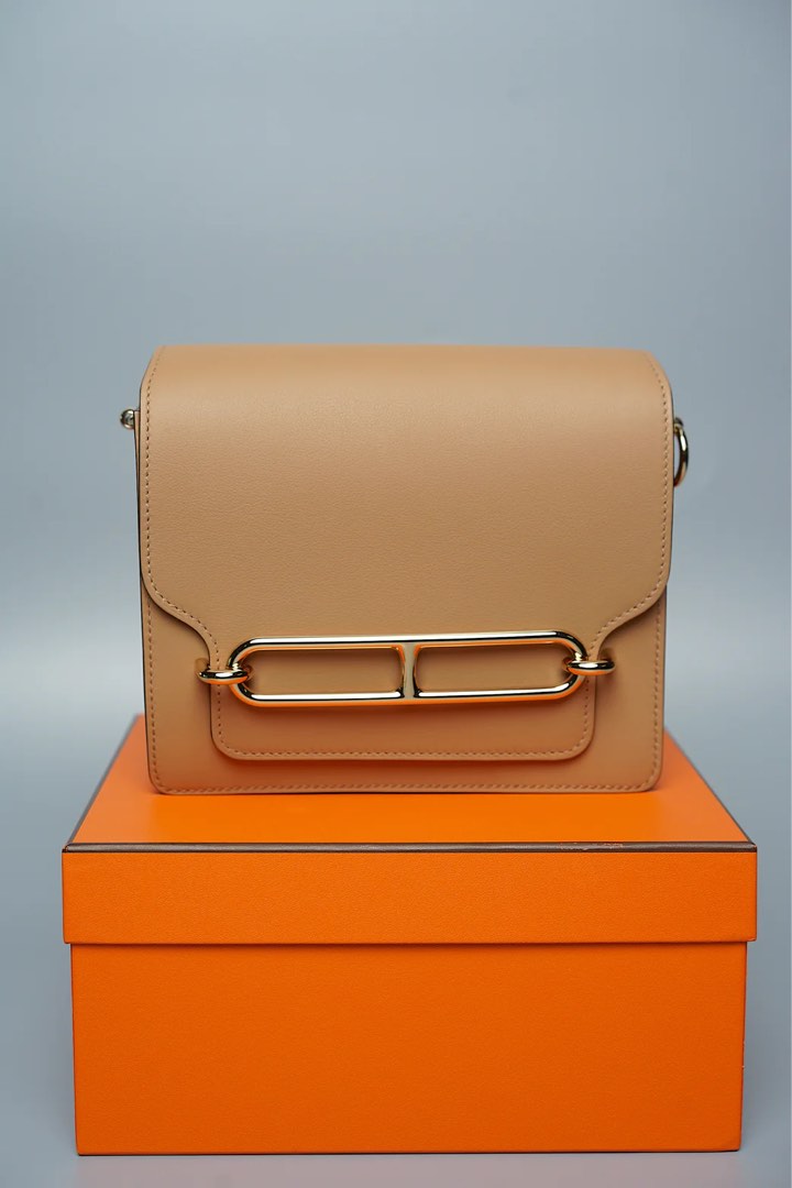 Hermes Mini Roulis in Chai Pmb, Luxury, Bags & Wallets on Carousell