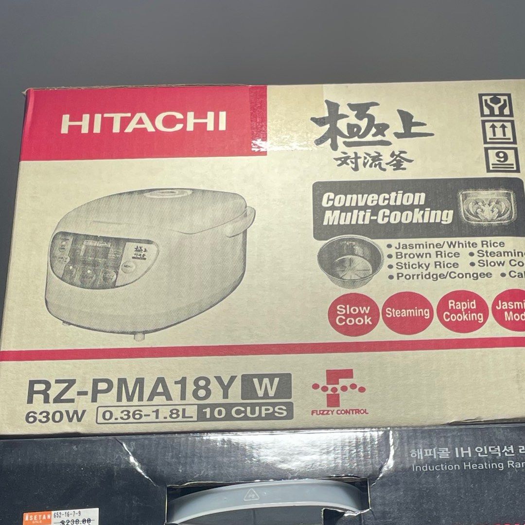 Hitachi rice cooker rzpma18y, TV & Home Appliances, Kitchen Appliances