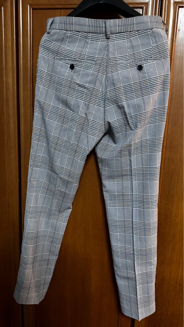H&m top checkered trousers