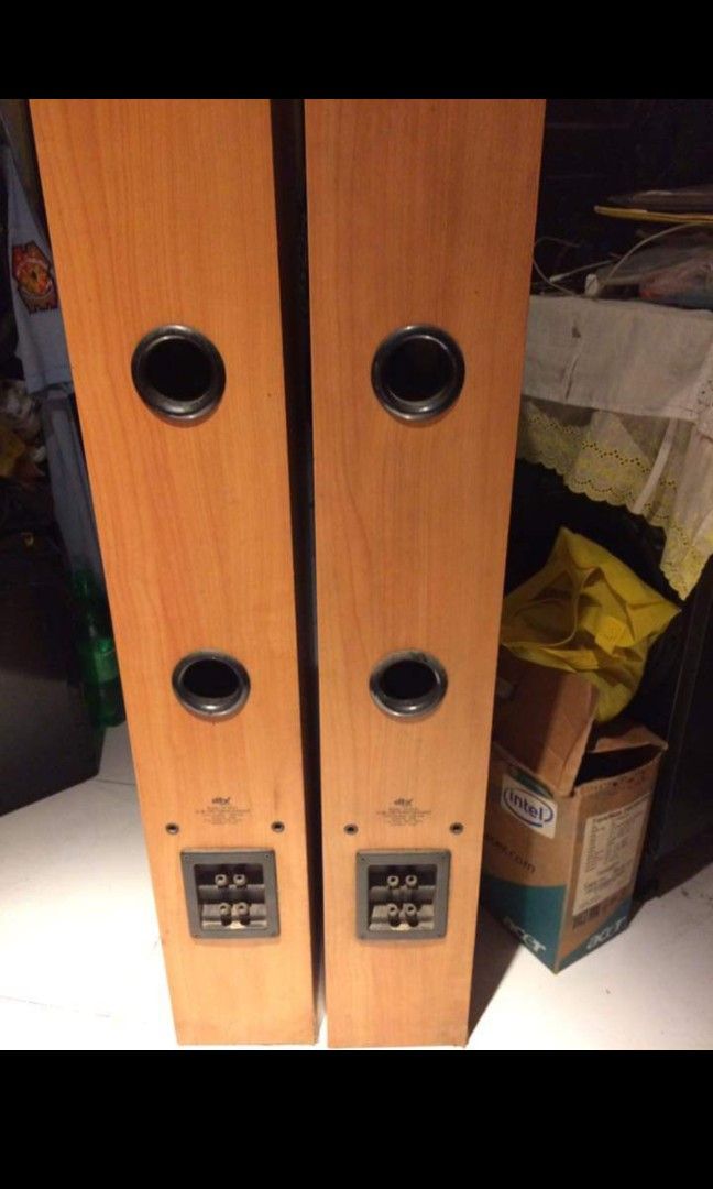 Home theater speaker (Category: Soundbars, Speakers & Amplifiers) located in Quezon City. Submitted by mysticdeer.6d7f47 (Listing ID 1258754071, Image 1). Description: Daichi DTX Home Theater Speaker Floorstand-2pcs Bookshelf- 2pcs Center- 1 Piece .