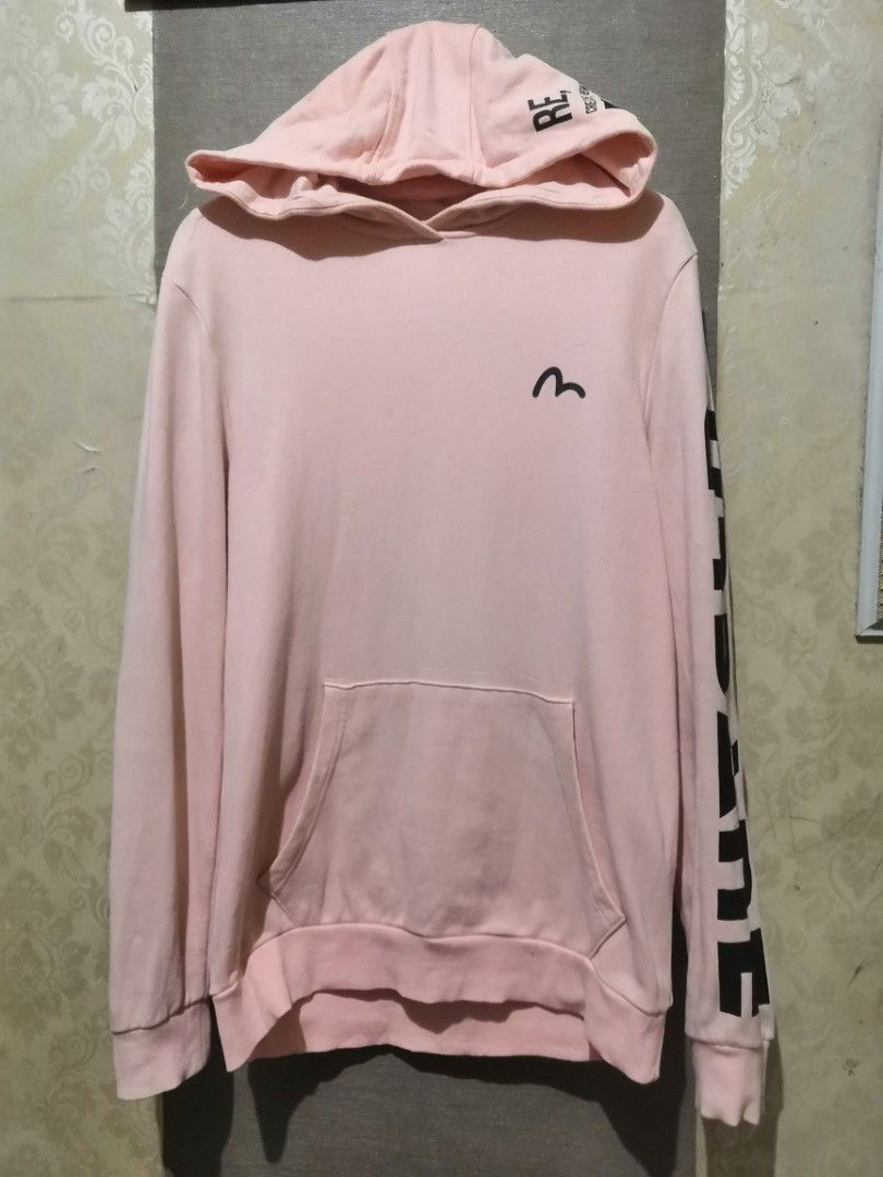 Hoodie Evisu Urbane Edition, Fesyen Pria, Pakaian Baju Luaran di