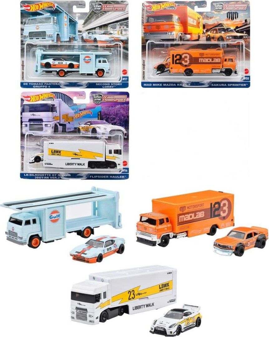 Hot wheels outlet transport team