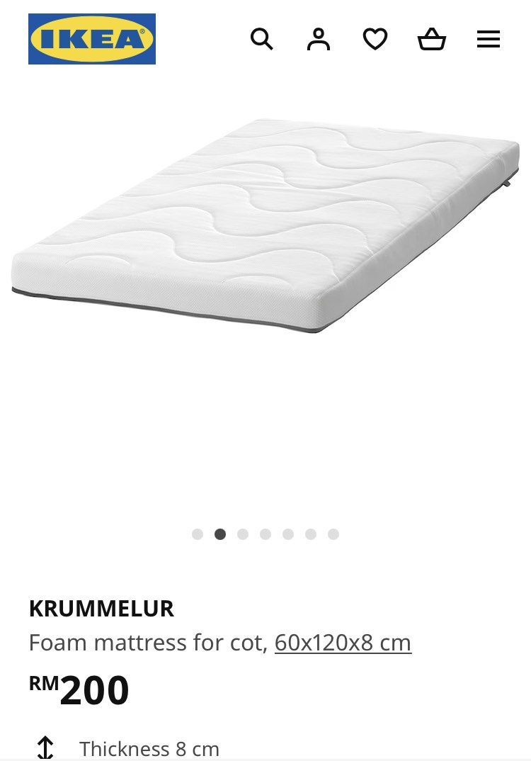 Ikea baby cot mattress cheap