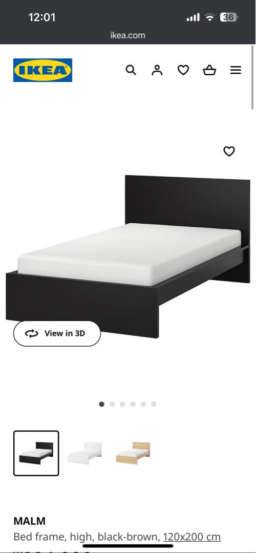 Ikea super single bed, Furniture & Home Living, Furniture, Bed Frames