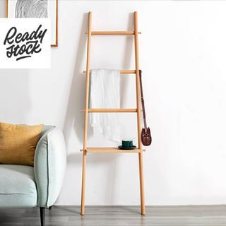 Simple Solid Wood Coat Bag Rack Modern Floor-to-Ceiling Multi-Functional  Bedroom Hanger - China Standing Bamboo, Display Coat Rack Stand