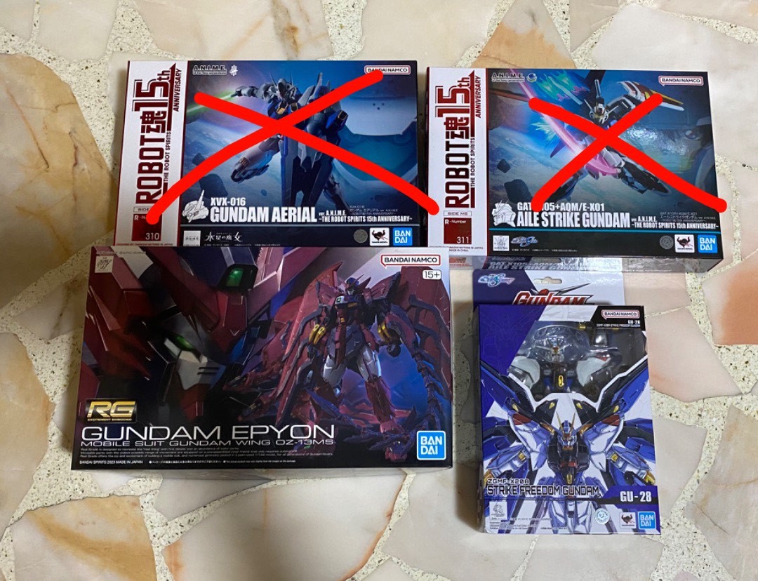 [INSTOCK] RG EPYON SIDE MS GUNDAM AERIAL STRIKE GUNDAM ver A.N.I.M.E. THE ROBOT SPIRITS 15th