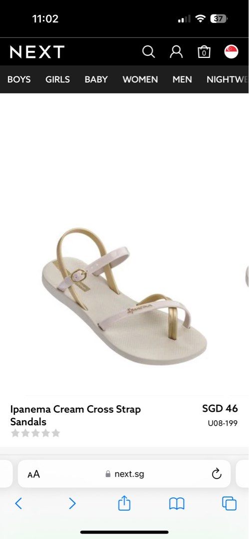 White ipanema sandals top