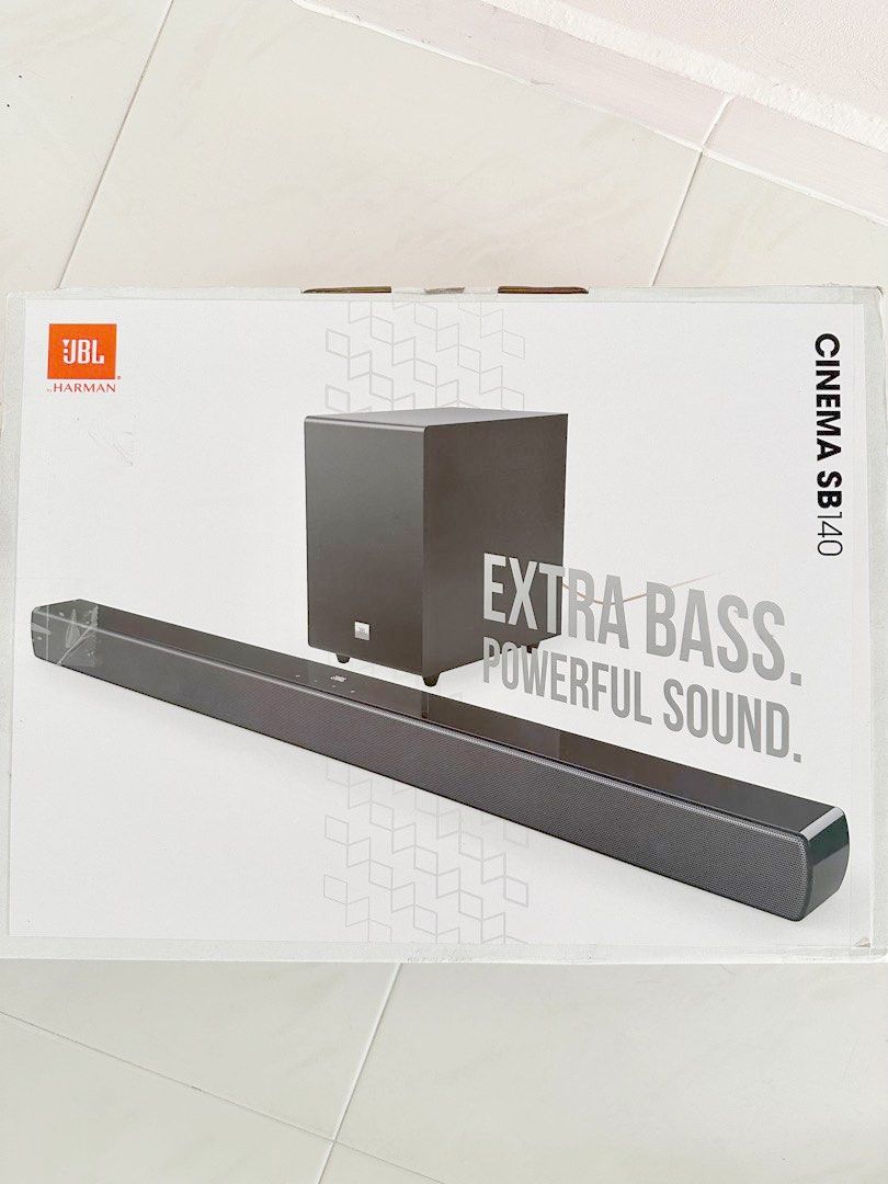 JBL Cinema SB140 2.1 Channel Soundbar with Wired Subwoofer, Audio ...