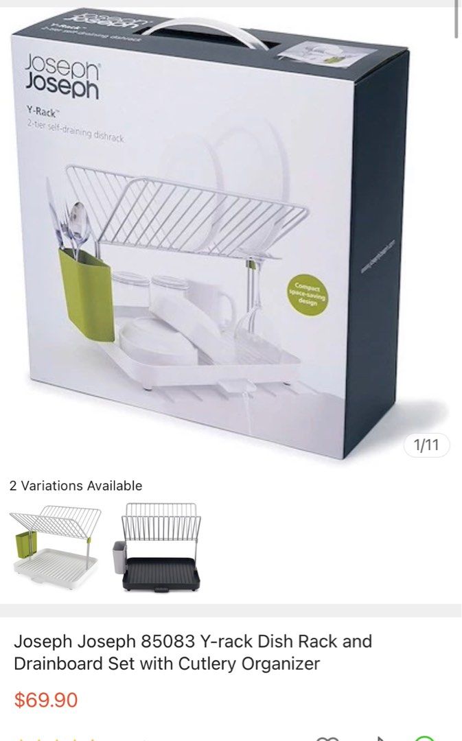 Joseph Joseph Y-Rack 2-Tier Dish Rack