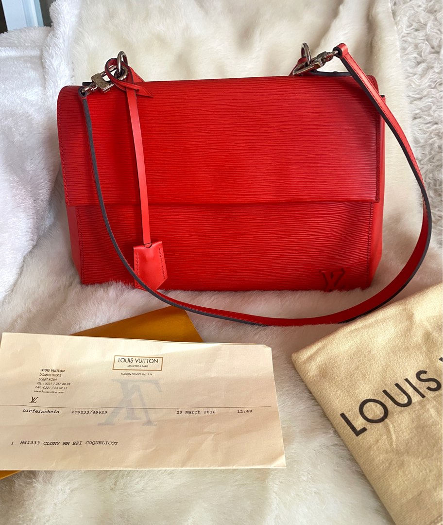 Louis Vuitton Epi Clery Coquelicot Pochette