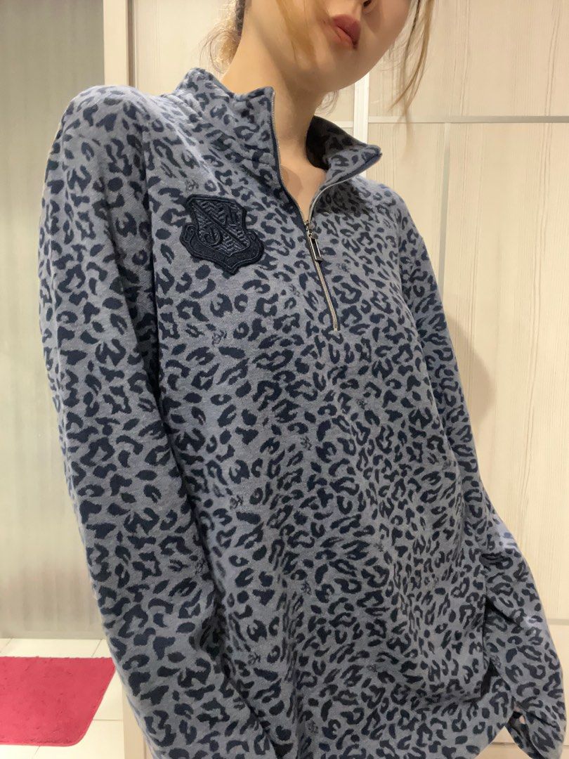 Kappa leopard print sweater top Women s Fashion Tops