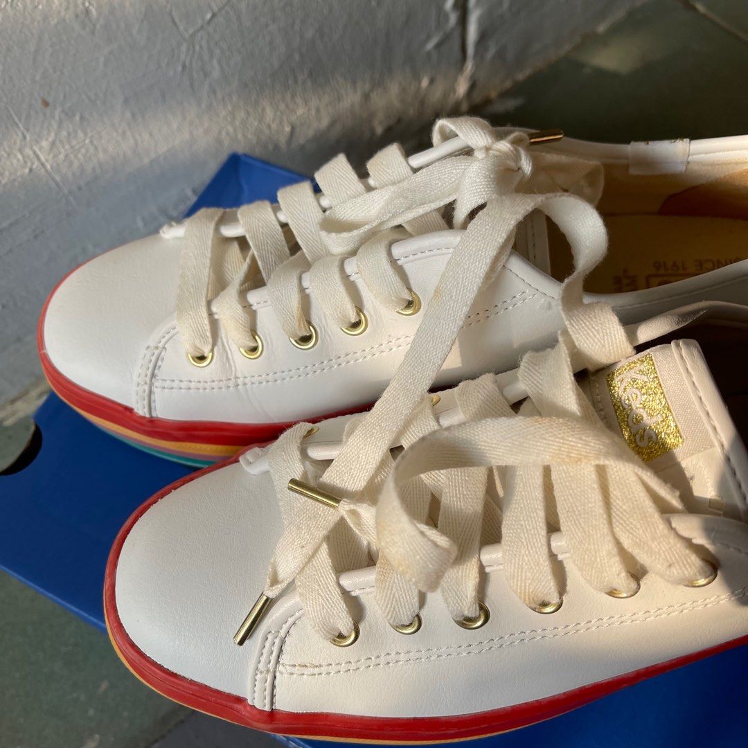 KEDS Triple Up Rainbow Platform Shoes US8.5