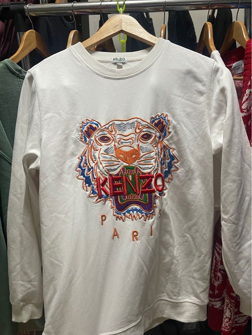 Kenzo paris sweatshirt white discount
