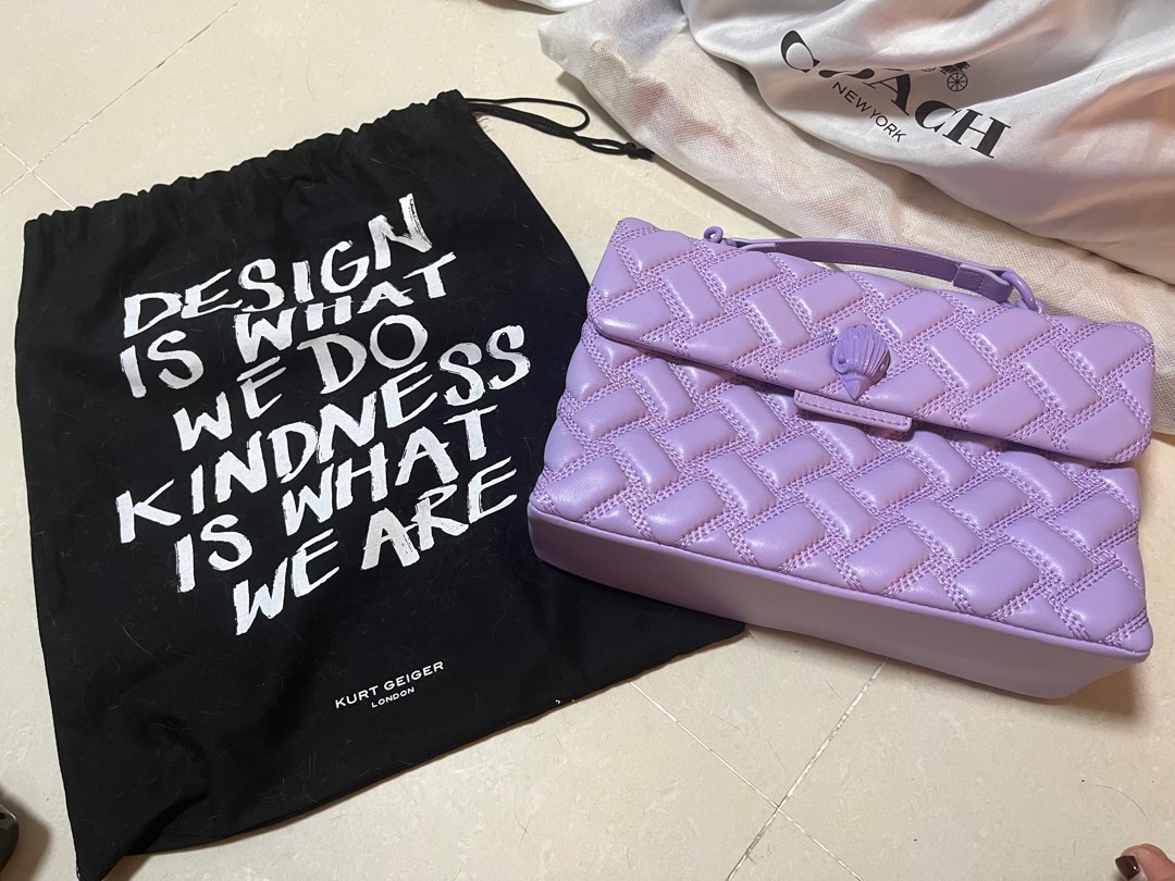 Kurt geiger purple hotsell bag