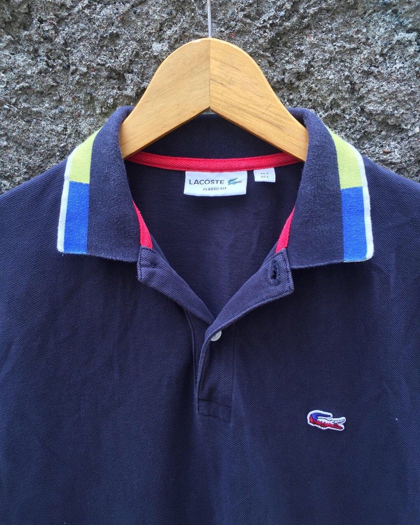 Lacoste polo shirt Fesyen Pria Pakaian Atasan di Carousell